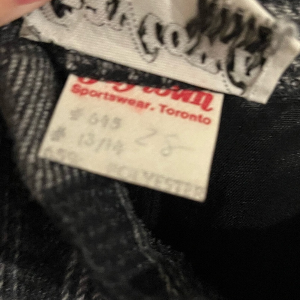 Vintage Gaytown Black & Grey Wool Plaid Skirt β 27β Waist - Picture 4 of 6